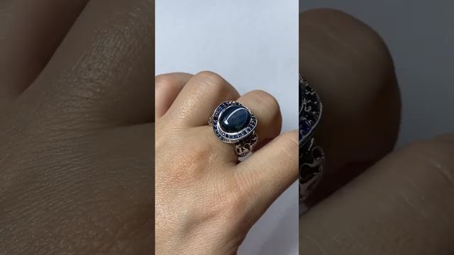 сапфировое кольцо со звездой18 размер,сапфир 13/10 мм.,сапфир 11.1 карат.,сапфиров мелких 1.02 кара смотреть онлайн