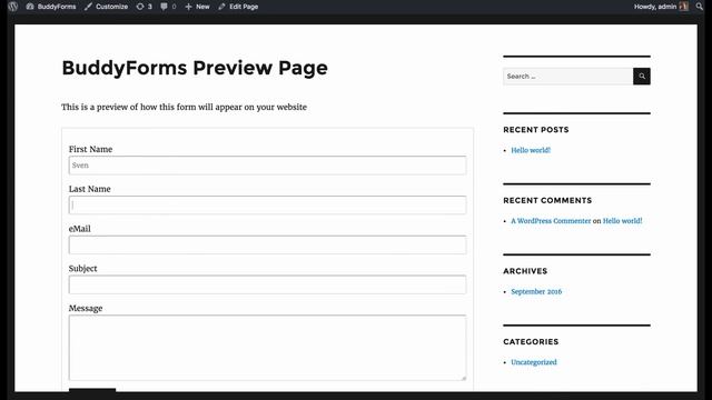BuddyForms Form Builder Templates смотреть онлайн