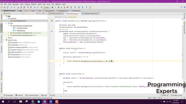 #2 Learn SQLite Database using Android (Display Data) смотреть онлайн