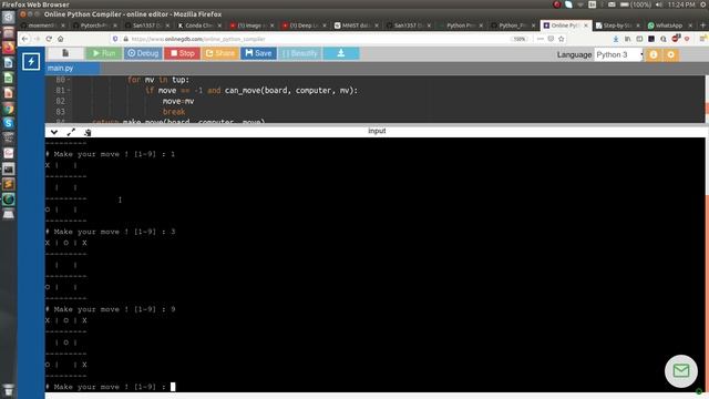 TIC TAC TOE Game code using Python #TICTACTOE #PYTHON смотреть онлайн