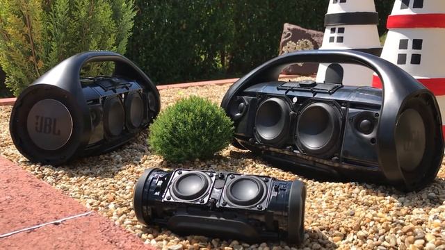 Xtreme Bass test - 2x JBL Boombox & JBL Charge 3 смотреть онлайн