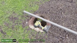 Видеоинструкция по установке фундамента для теплиц из свай на краб системе ЛЗТ АКТИВАГРО