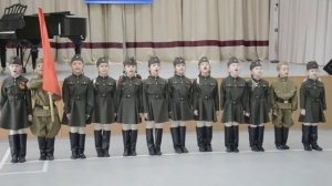 Военно-строевая песня в детском саду
