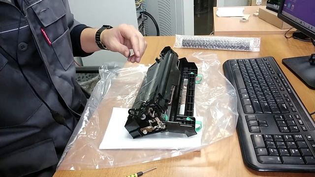 DK-170 БЛОК ФОТОБАРАБАНА замена барабана смотреть онлайн