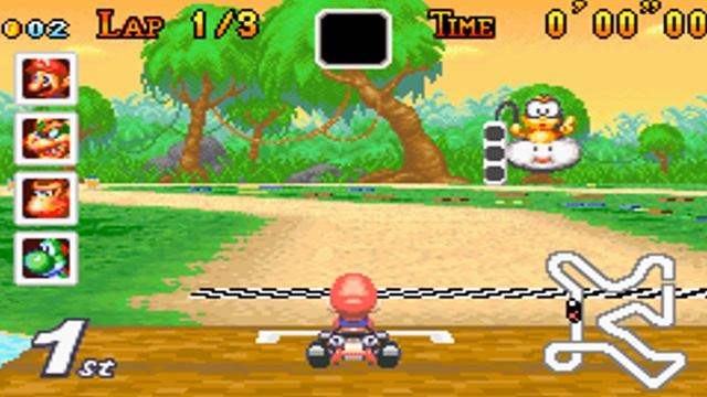 Mario Kart: Super Circuit - Intro & 50cc Mushroom Cup смотреть онлайн