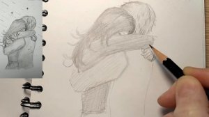 Как нарисовать влюбленную пару/РИСУНКИ ДЛЯ СКЕТЧБУКА/ КАРТИНКИ ДЛЯ СРИСОВКИ