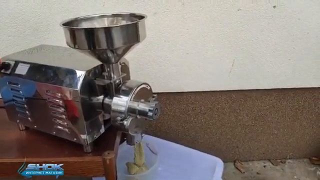 Делаем арахисовую пасту! Жерновая мельница HR Foodatlas с шнеком для давки зернодробилка