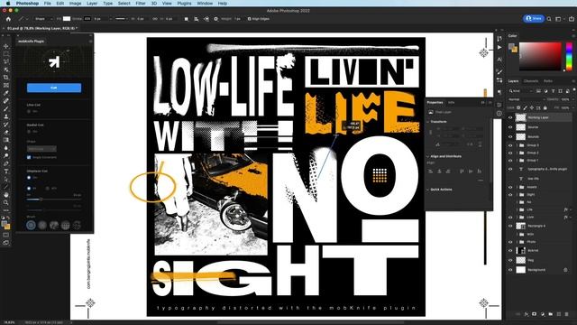 INSANE DISTORT EFFECTS IN PHOTOSHOP / mobKnife Photoshop Plugin Tutorial смотреть онлайн