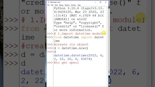 Get Time in Python #short смотреть онлайн