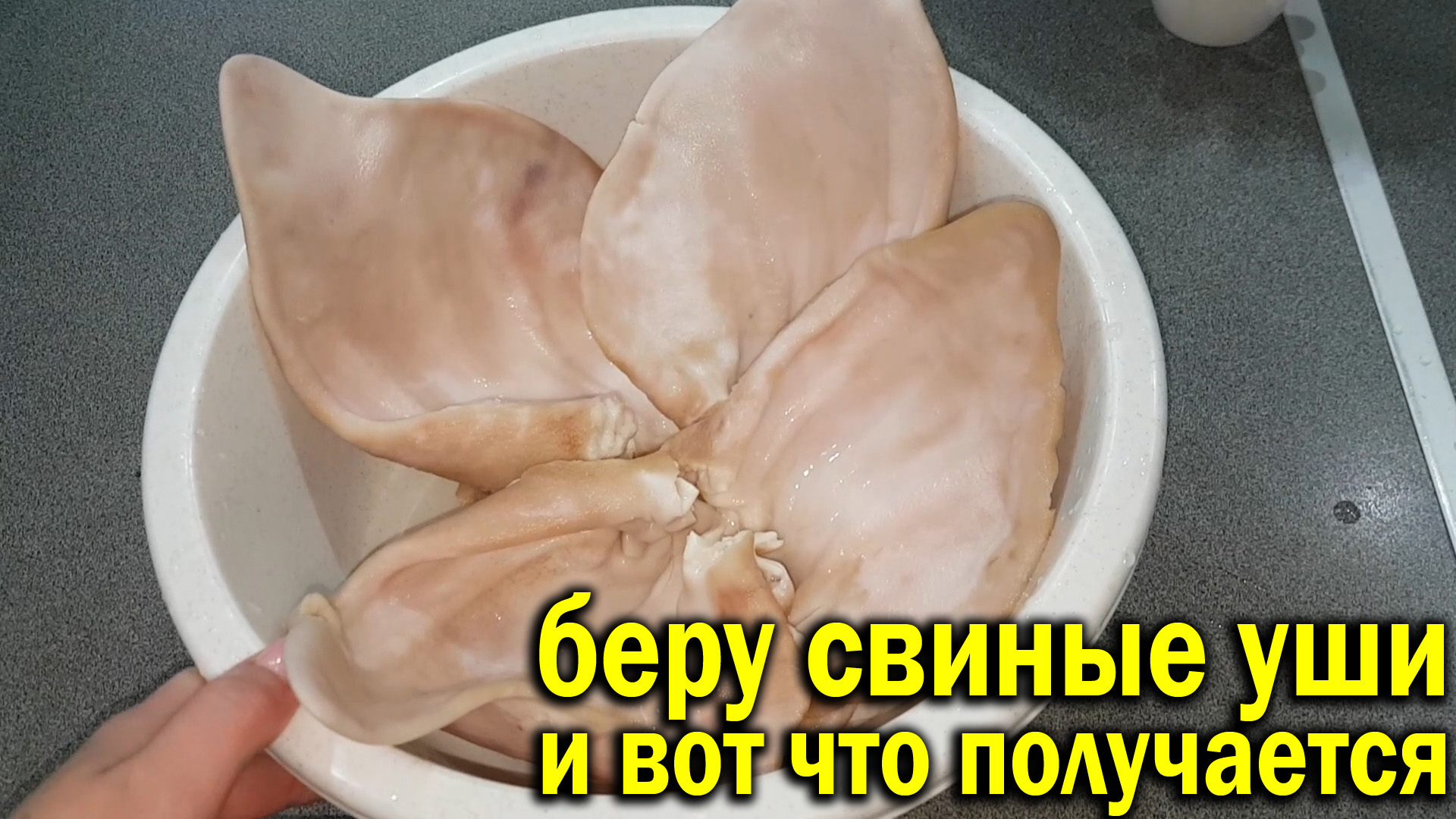 Беру свиные УШИ и вот что получается. Вкусная, сытная, дешёвая закуска. смотреть онлайн
