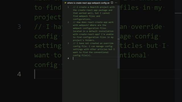 javascript - where is create-react-app webpack config and files? смотреть онлайн