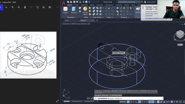 DIBUJO 3D DE AUTOCAD 20 смотреть онлайн