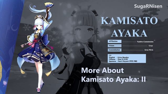 Genshin Impact | Kamisato Ayaka Voice Lines - English смотреть онлайн