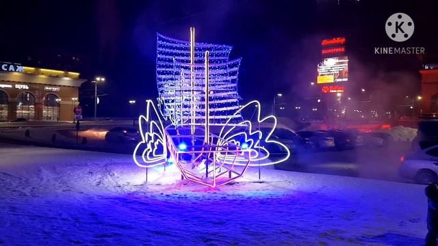 Новогодний Барнаул 2020 погода -33 градуса. смотреть онлайн