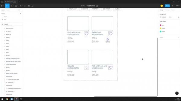 Figma Tutorial (Full Ver.) Food Delivery App UI Design in Figma + Free figma template