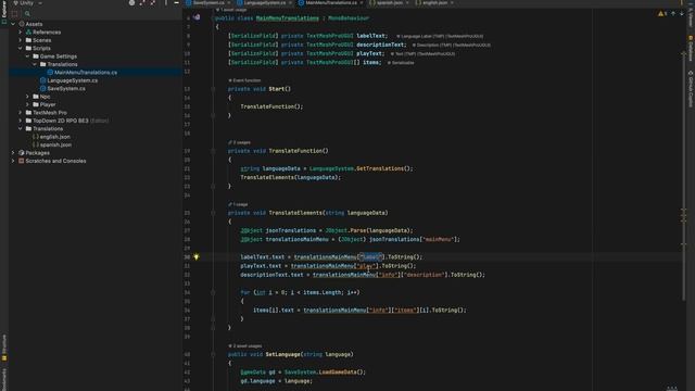 Como traducir tus juegos fácil y rápido en Unity (usando un JSON) смотреть онлайн