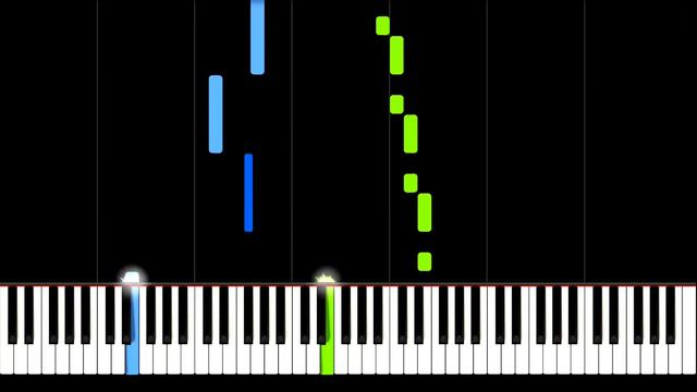Bourrée - Christoph Graupner | Piano Tutorial | Synthesia | How to play смотреть онлайн