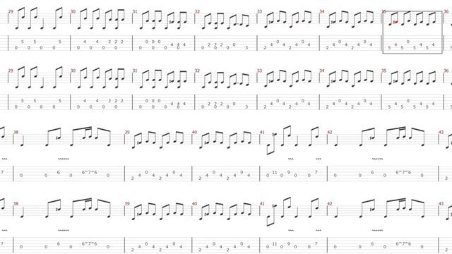 Pink Floyd Goodbye Blue Skies Guitar Tablature смотреть онлайн