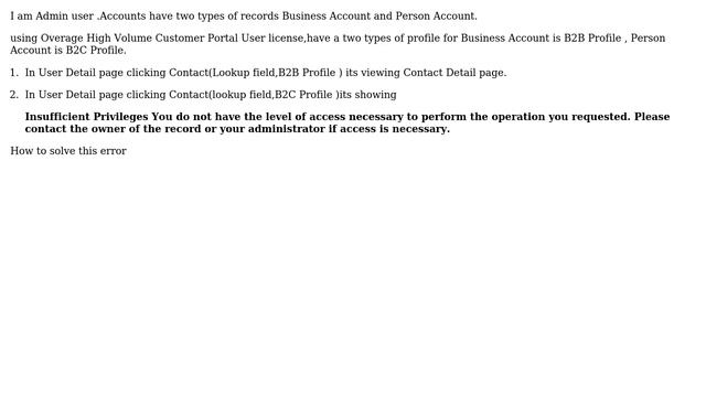 Salesforce: Insufficient Privileges For Admin User смотреть онлайн
