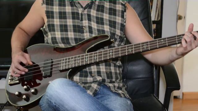 Schecter Hellraiser 4 diamond series bass, review and play through смотреть онлайн