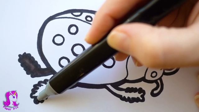 Жук Божья Коровка | How draw and color Ladybug смотреть онлайн