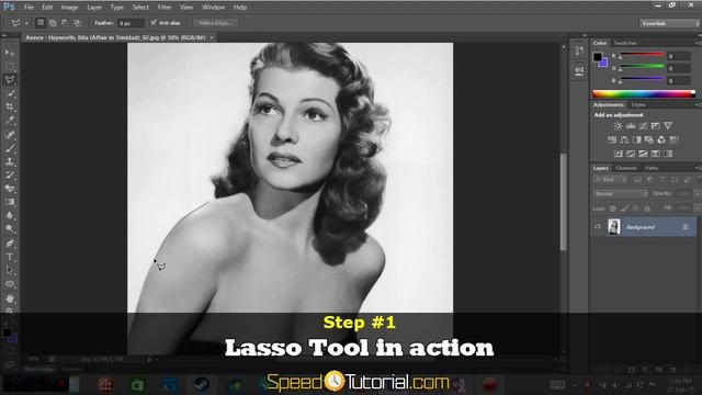 How to Correct Undo Lasso Tool in Photoshop Tutorial смотреть онлайн