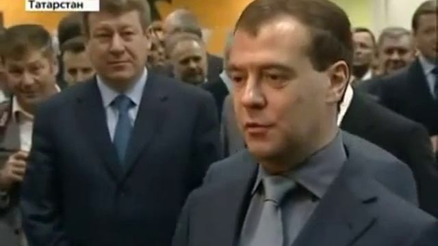 Президент Медведев, жидкая теплоизоляция  ОРТ