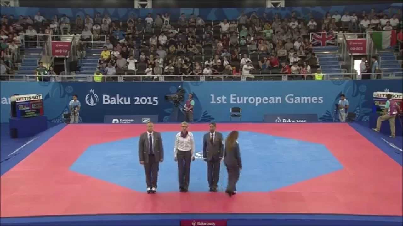 Taekwondo WTF. Baku 2015 European Games. Semifinal. W-49. Bogdanovic-Abakarova. смотреть онлайн