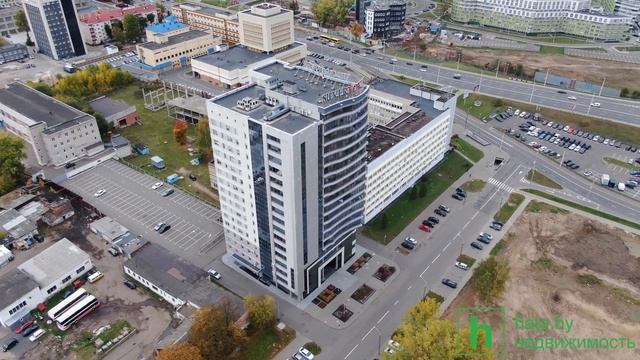 Бизнес-центр "Silver Tower", Минск. Облет на квадрокоптере. смотреть онлайн