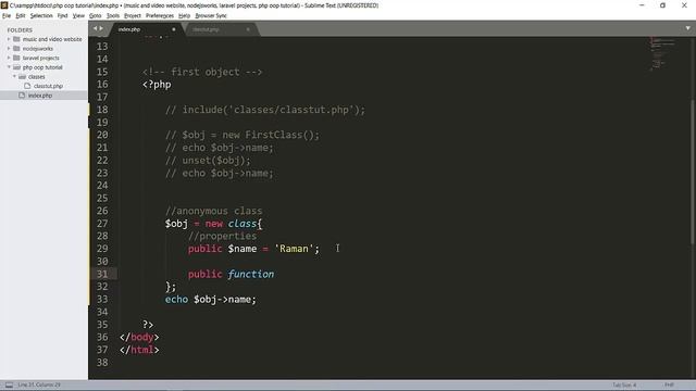 #9 Anonymous Class | Object Oriented Programming in PHP | MVC IN PHP смотреть онлайн