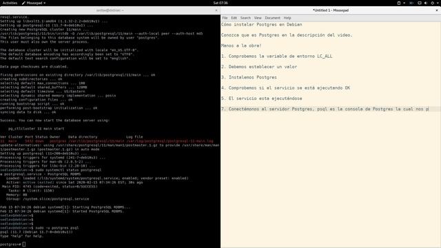 Cómo instalar PostgreSQL en Debian смотреть онлайн