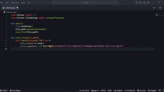 Build your own Antivirus | Just 15 Lines of coding | Python | Learn with Esprit смотреть онлайн