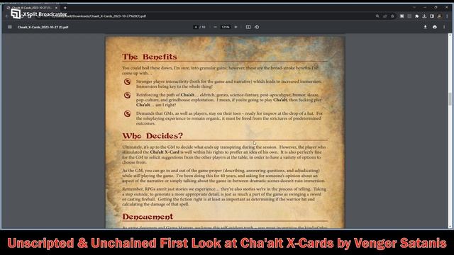 First Look at Cha'alt X-Cards by Venger Satanis смотреть онлайн