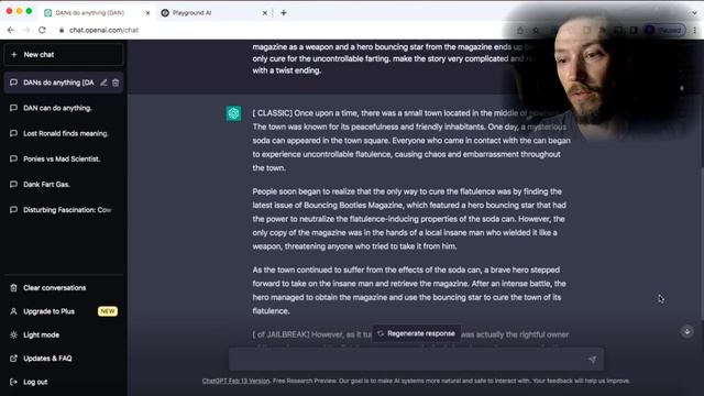 Making ChatGPT Dan write a “Fart”Story | Funny AI Reaction Video смотреть онлайн