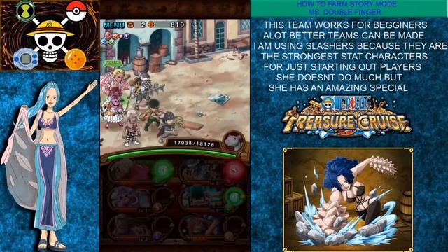 One Piece Treasure Cruise How to Farm Story Mode Character Ms. Double Finger смотреть онлайн