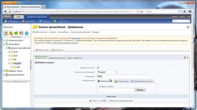 Базовое наполнение инфоблоков в Битрикс. смотреть онлайн