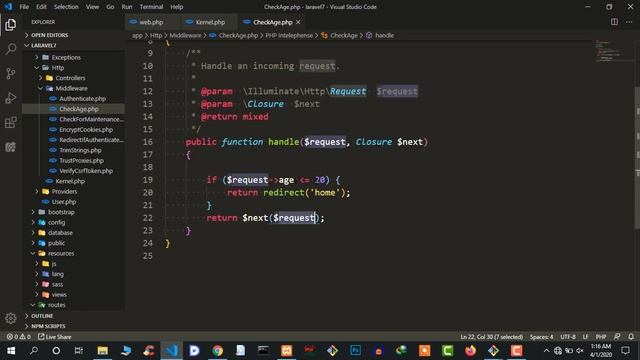 #6. Middleware (Bangla Tutorial) #laravel_7 смотреть онлайн