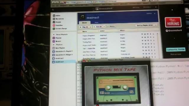 Python Mix Tape recording from Grooveshark смотреть онлайн