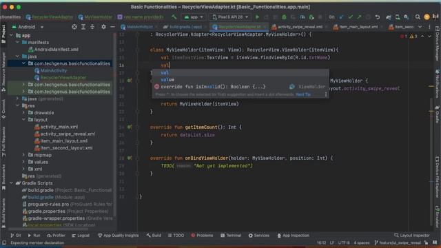 Swipe to reveal Kotlin tutorial 2023 - Part 2 смотреть онлайн