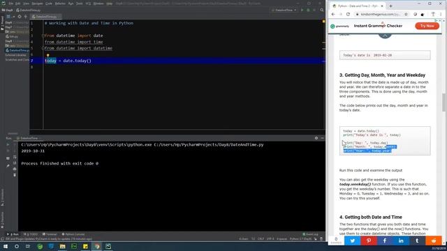 Day 8 of Python in 10 Days - Date and Time смотреть онлайн