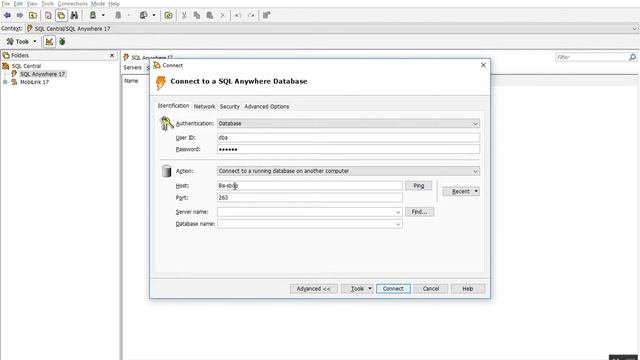 How to connect to a running SQL Anywhere Database| Sybase Central смотреть онлайн
