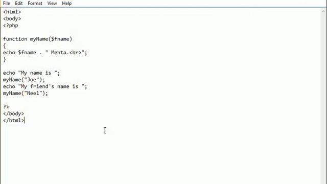 User defined functions in PHP . смотреть онлайн