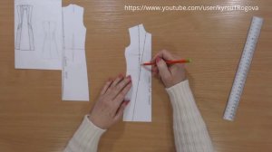 Платье комбинированное. Моделируем.