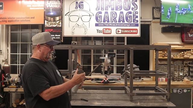 Metal & Wood Computer Desk Build | JIMBOS GARAGE смотреть онлайн