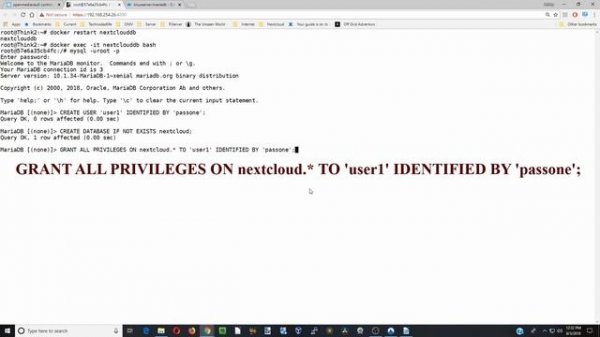 Nextcloud, your personal cloud server, on Openmediavault