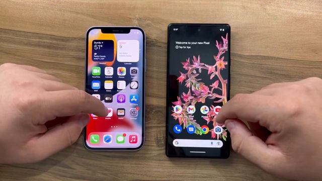 Google Pixel 6 vs iPhone 12 смотреть онлайн