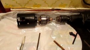 Ротор  / якорь, ремонт коллектора электродвигателя, без токарного станка.