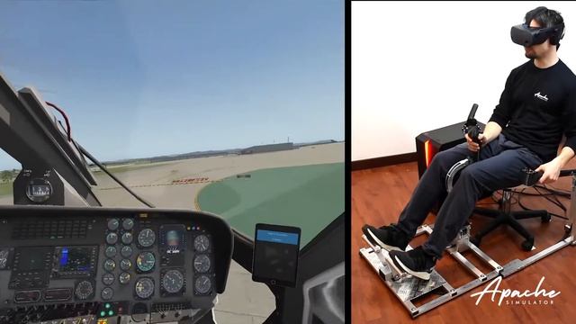 Helicopter Simulator, Apache V2 Joystick, X-plane 11, HP Reverb. Startup Sikorsky S-76 And Fly.