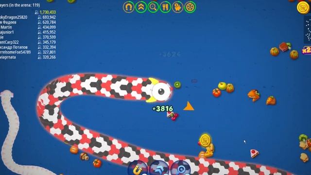 Worm zone Magic Slither Snake 2.7M+ Pro Score Big Giant Snake Best Gameplay #21 смотреть онлайн