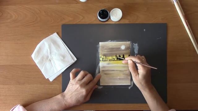 Рисуем ночной город смотреть онлайн